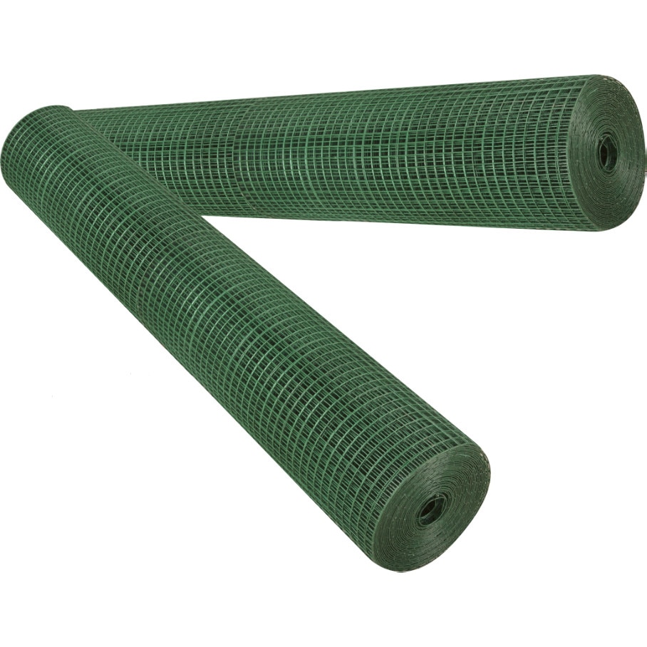 Plasa verde din sarma sudata plastifiata, ochi 16 mm x 1 mm