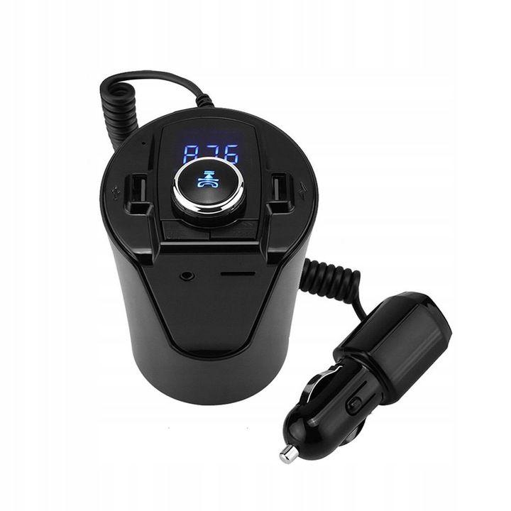 Modulator auto Bluetooth, FM, 2 x USB, Negru