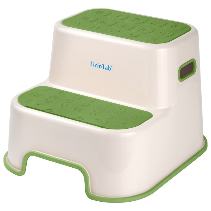 Scaunel inaltator WC pentru copii, FizioTab®Kids, Verde