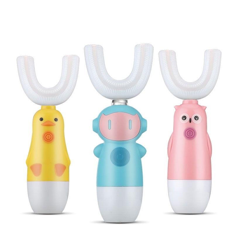 Periuta de dinti electrica pentru copii, forma de U