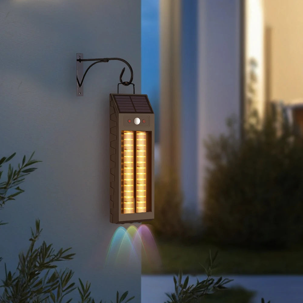 Lampa solara LED 33 cm, senzor miscare, 3 moduri de lumina