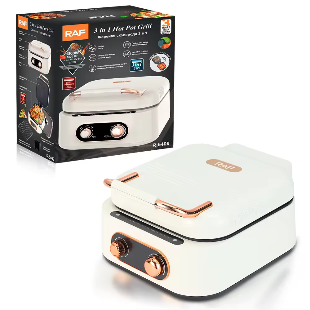 Multicooker Hot Pot Grill, 2.4 Litri, 1800 W