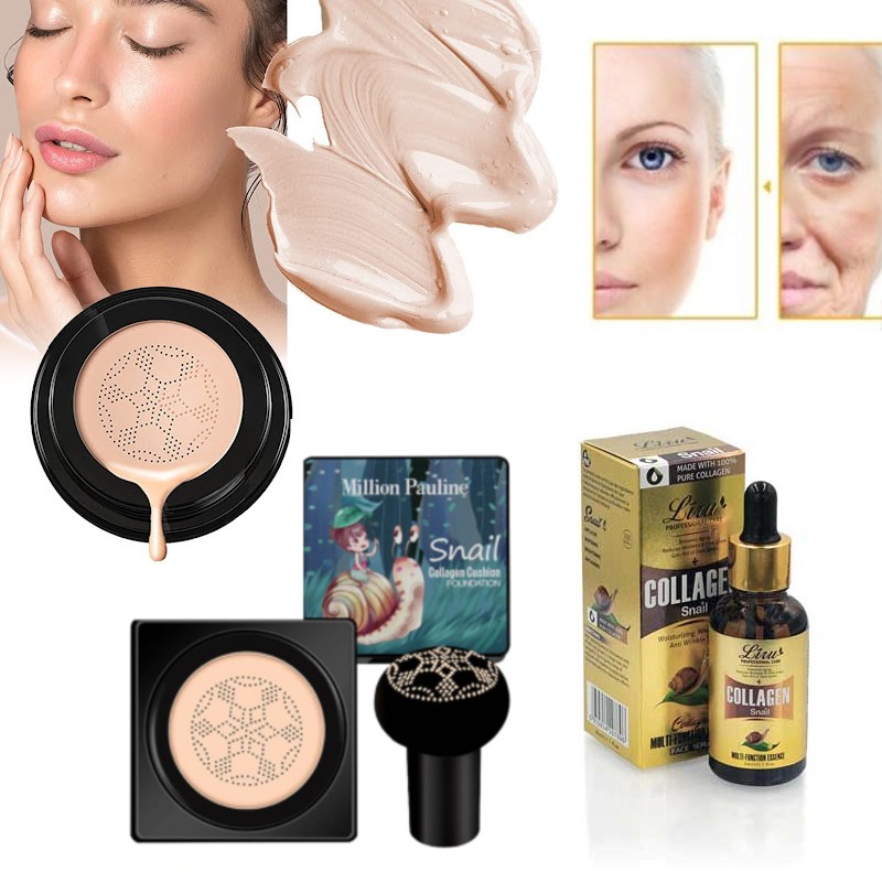 Crema CC fond de ten + Ser cu colagen si extract de melc