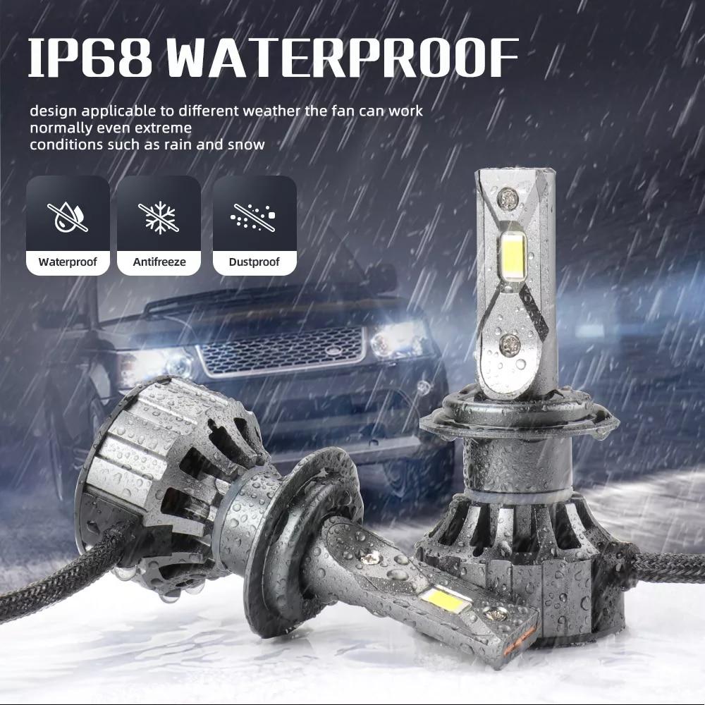 Set 2 Lampi H7 LED V20 30000 Canbus, Alb rece