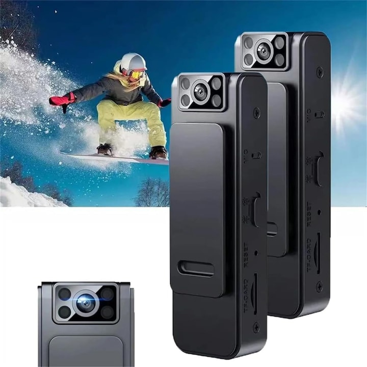 Camera video 1080p Full HD, slot card MicroSD, inregistrare audio