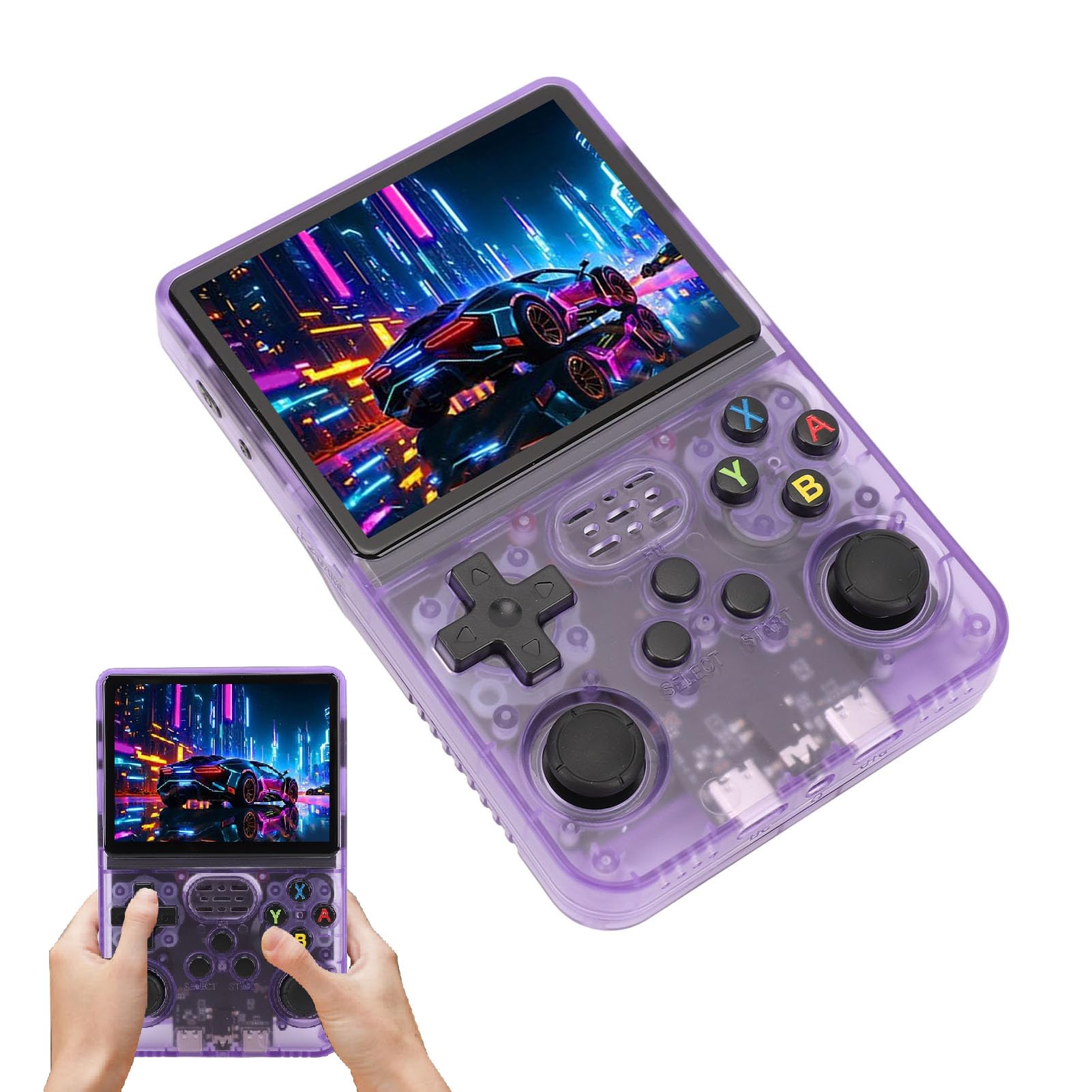 Consola de jocuri portabila, Ecran 3.5 inch, 64 GB, Violet