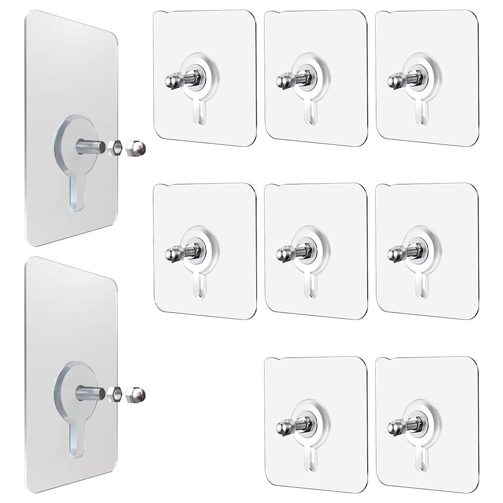 Set 10 carlige autoadezive, ultrarezistente