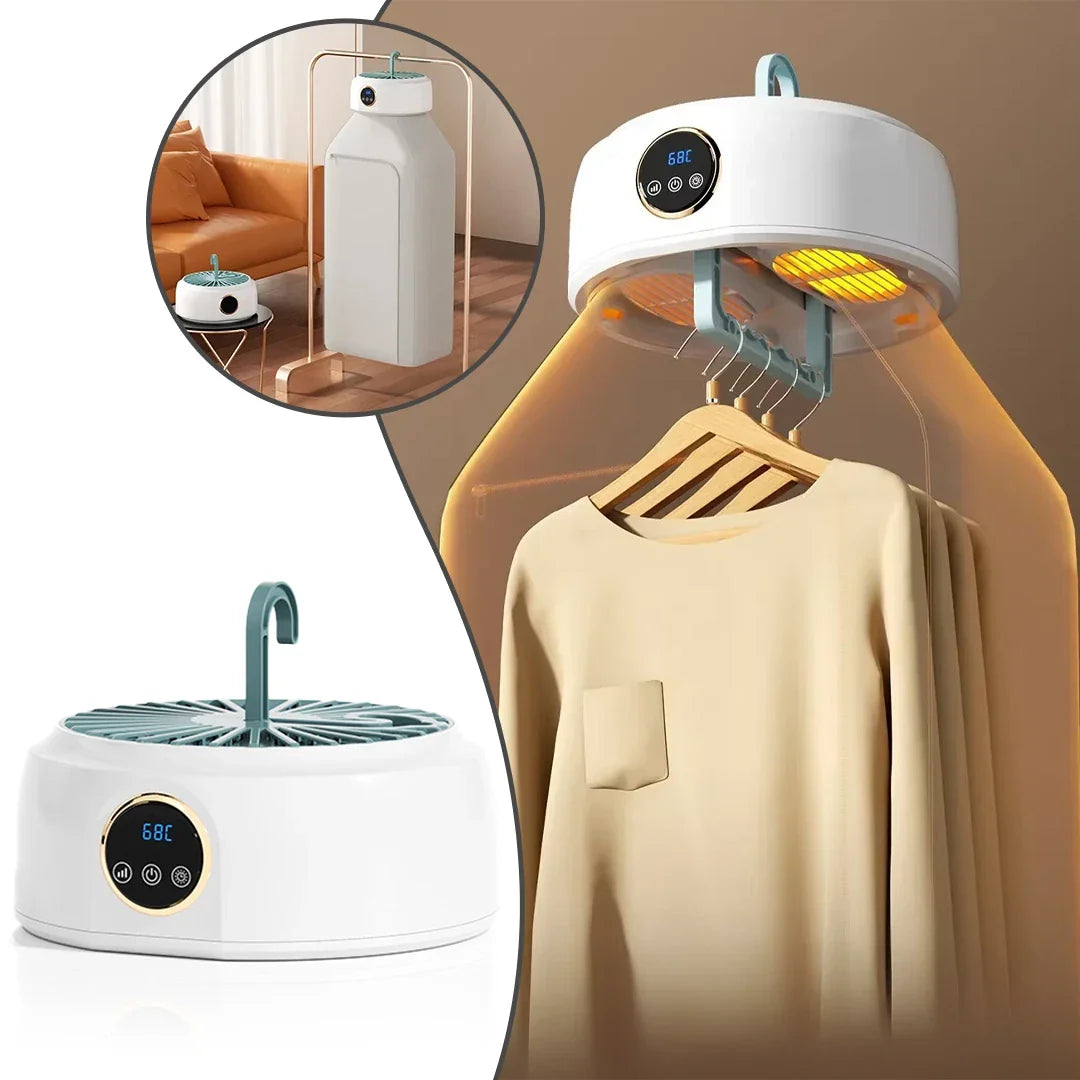 Uscator haine pliabil portabil, sac inclus, capacitate 10 kg