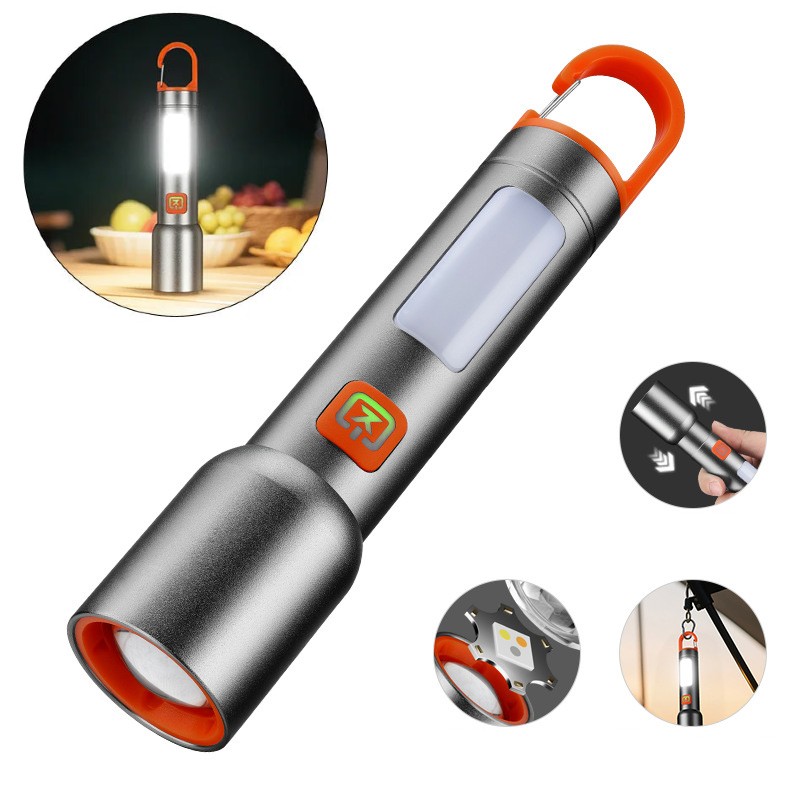 Lanterna LED LumiMax Pro reincarcabila, lampa camping si carlig