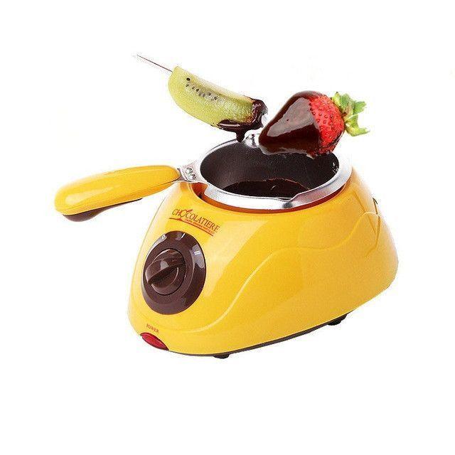 Aparat electric pentru topit ciocolata + Set Fondue - Chocolatiere