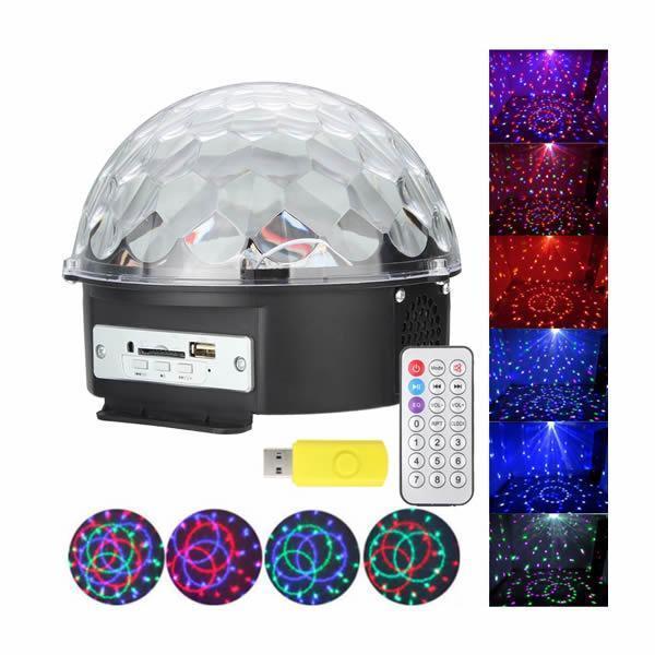 Glob Disco Led cu telecomanda si Redare Audio MP3 + Stick cadou