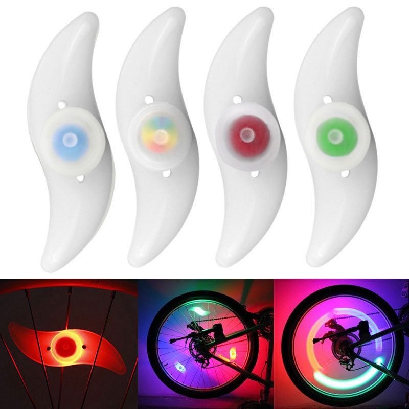 Set 4 LED RGB pentru roata de bicicleta