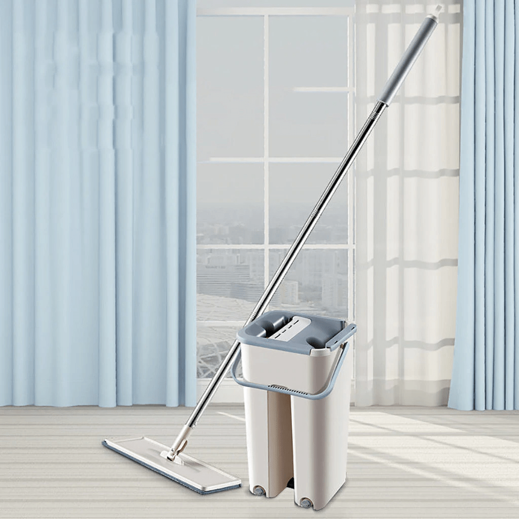 Sistem de curatare Sillgech Flat Mop, mop pliabil cu galeata