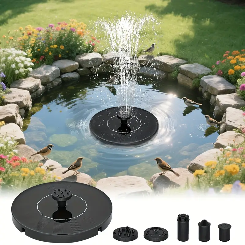 Fantana arteziana plutitoare cu panou solar, IP X8