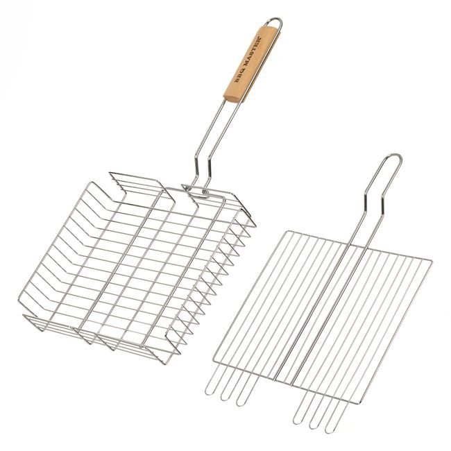 Grill pliabil pentru gratar 30x25x5 cm, BBQ Grill Square