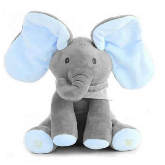Elefant interactiv din plus - vorbeste, canta si flutura urechile