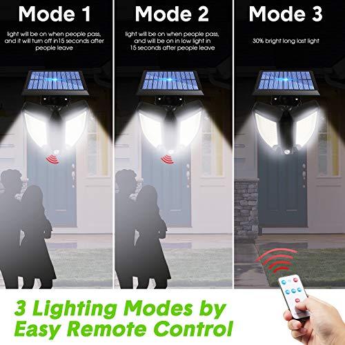 Lampa solara 90 LED, senzor de miscare, telecomanda