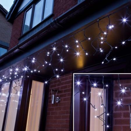 Instalatie de Craciun tip franjuri cu Flash 15 metri, 300 LED