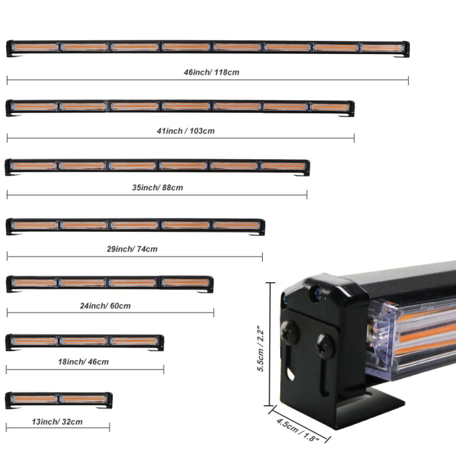 Rampa avertizare luminoasa LED COB 12/24V