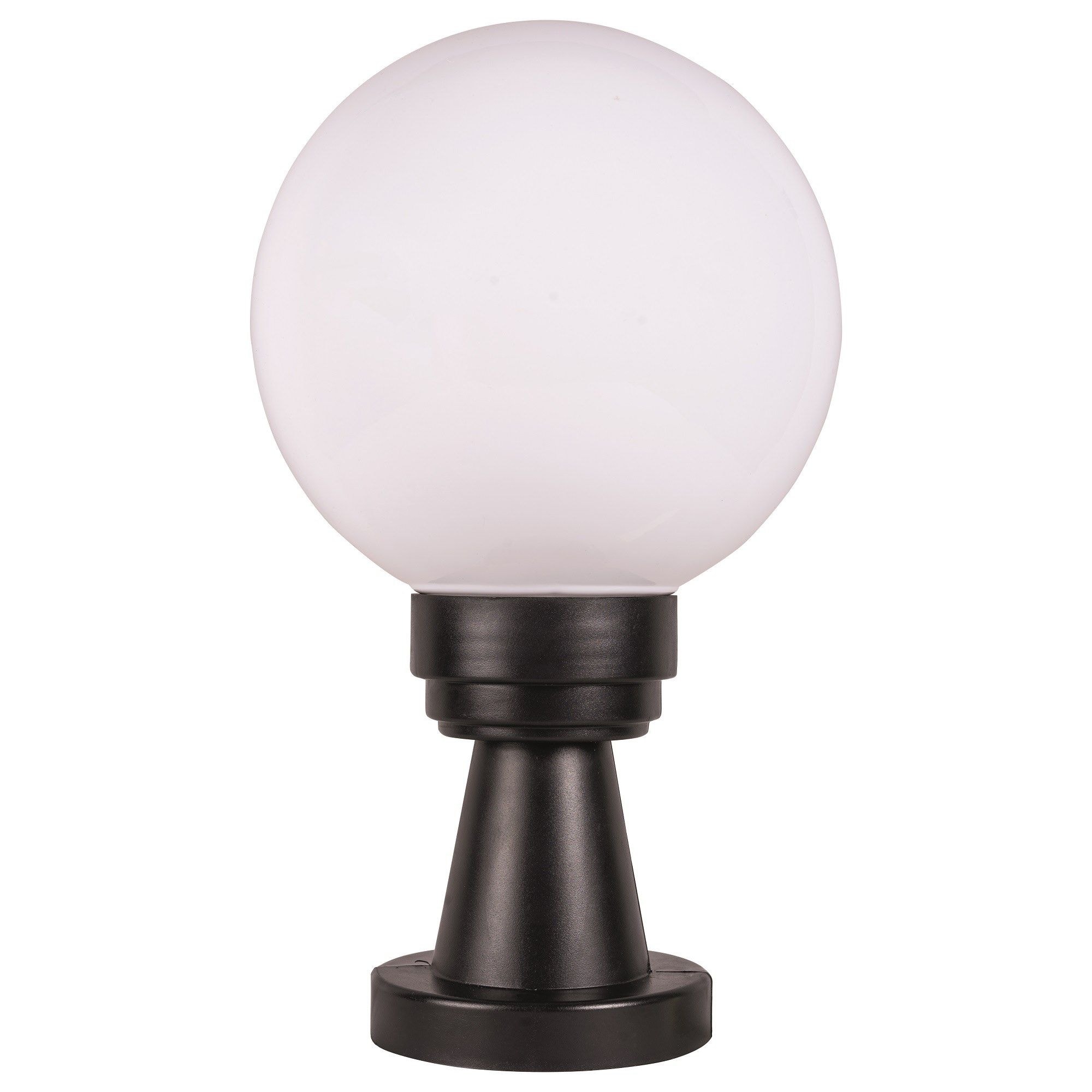 Stalp iluminat exterior, IP 44, negru si alb