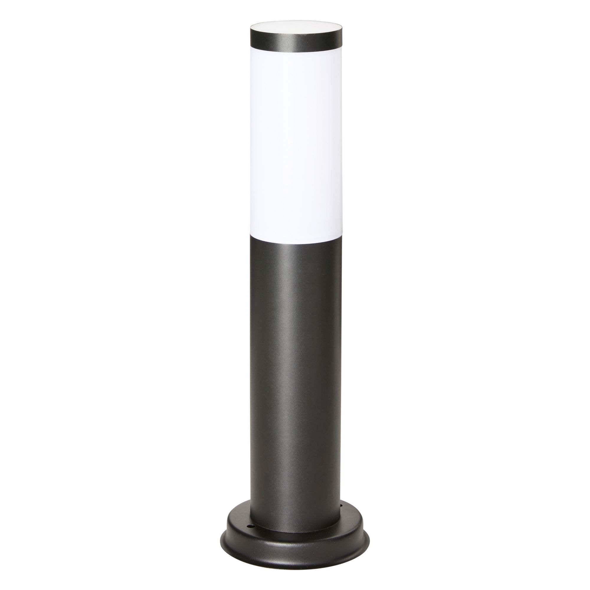 Stalp iluminat exterior, baliza LED H 44 cm, IP 44, negru