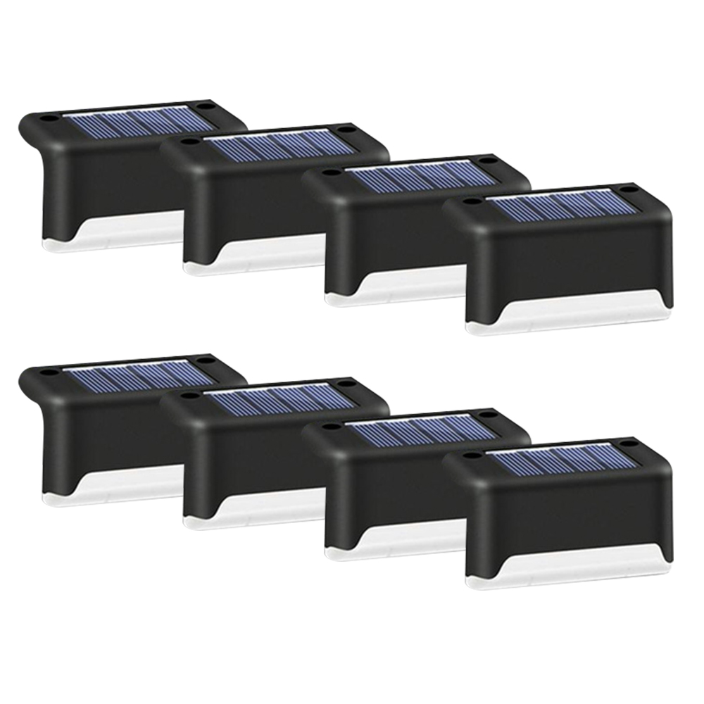 Set 8 lampi solare pentru trepte sau terase, senzor de lumina