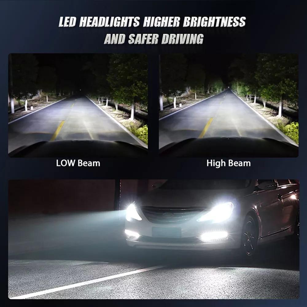 Set 2 Lampi H7 LED V20 30000 Canbus, Alb rece