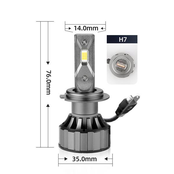 Set 2 Lampi H7 LED V20 30000 Canbus, Alb rece