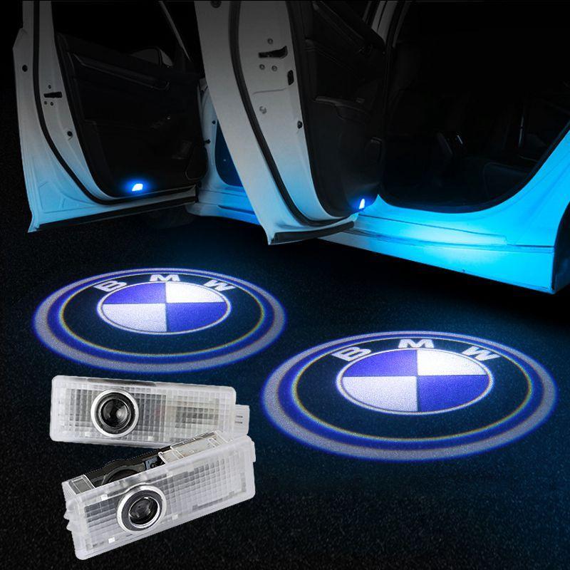 Set 2 holograme LED cu logo BMW, pentru portiere