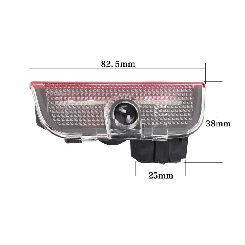 Set 2 holograme LED cu logo SKODA, pentru portiere