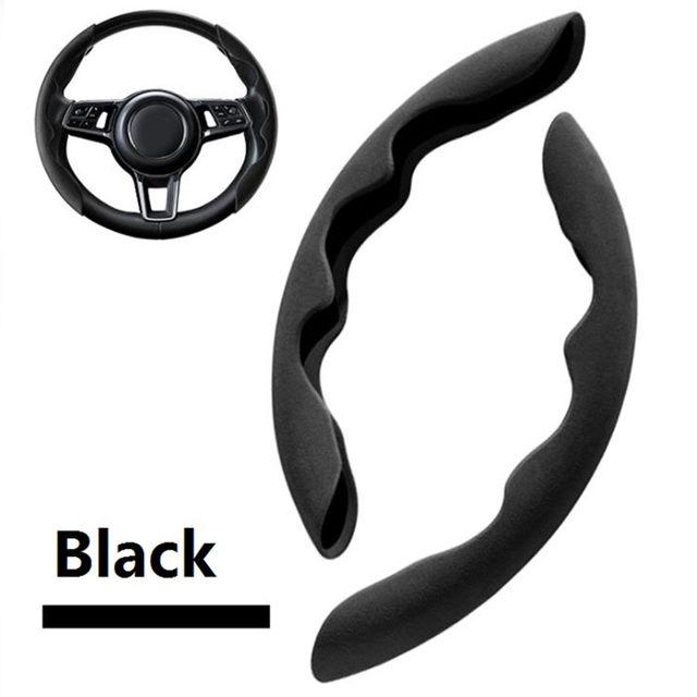 Husa volan antiderapanta, Negru Velvet