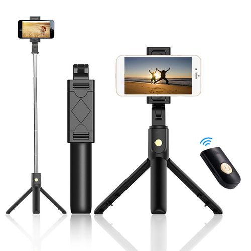 Trepied cu Selfie Stick si telecomanda, rotire 270 grade