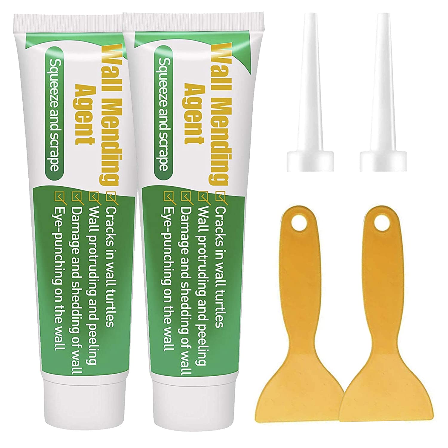 Set 2 x Kit instant pentru reparat peretii, crema alba reparatoare