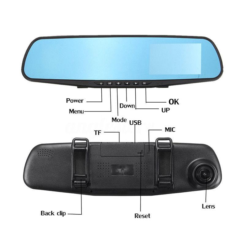 Camera video auto, camera fata-spate Full HD, oglinda retrovizoare