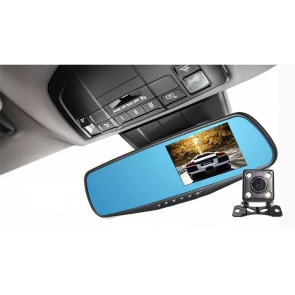 Camera video auto, camera fata-spate Full HD, oglinda retrovizoare
