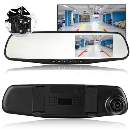Camera video auto, camera fata-spate Full HD, oglinda retrovizoare
