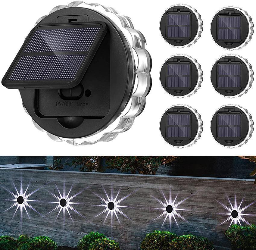 Set 4 lampi solare LED, senzor de lumina, Sun