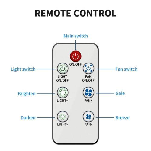 Lampa LED bec 30 W cu ventilator si telecomanda