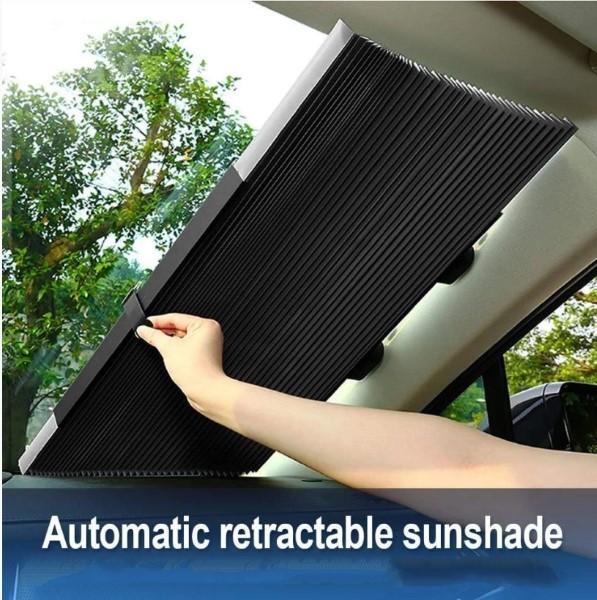 Oferta 1+1, Parasolar auto retractabil UV, 65 cm