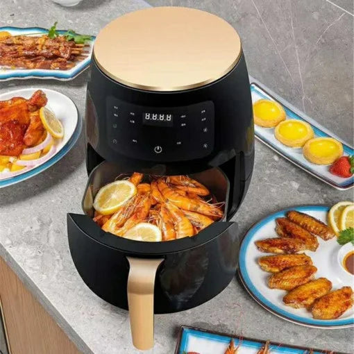 Friteuza cu aer cald, Air Fryer, 2400 W, 6L, LCD Touch control