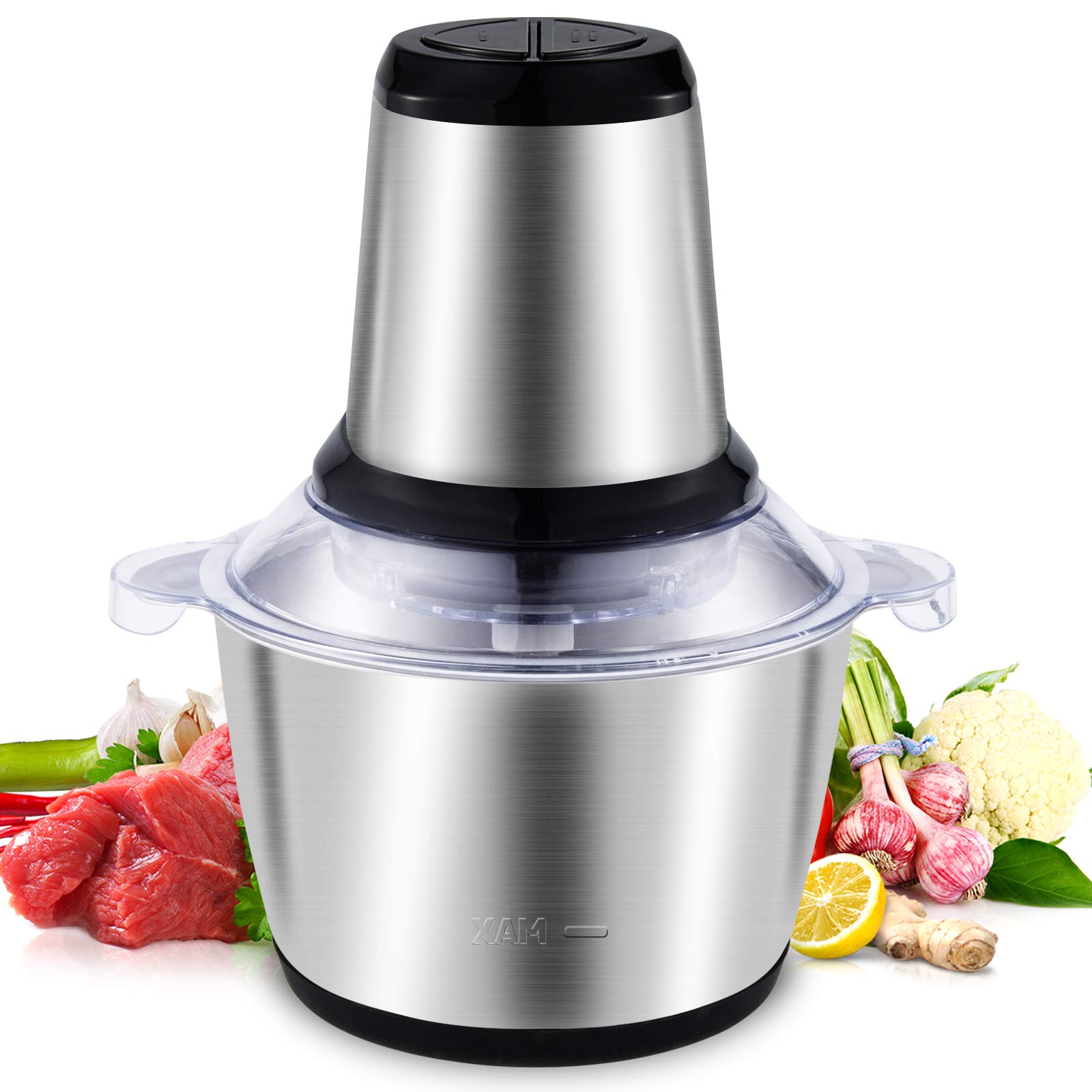 Tocator electric inox, Putere 250 W, 3 Litri, legume si fructe