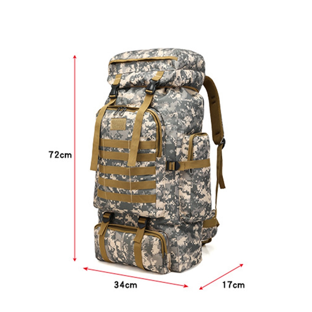 Rucsac Militar, 80 L, 5 compartimente, Impermeabil