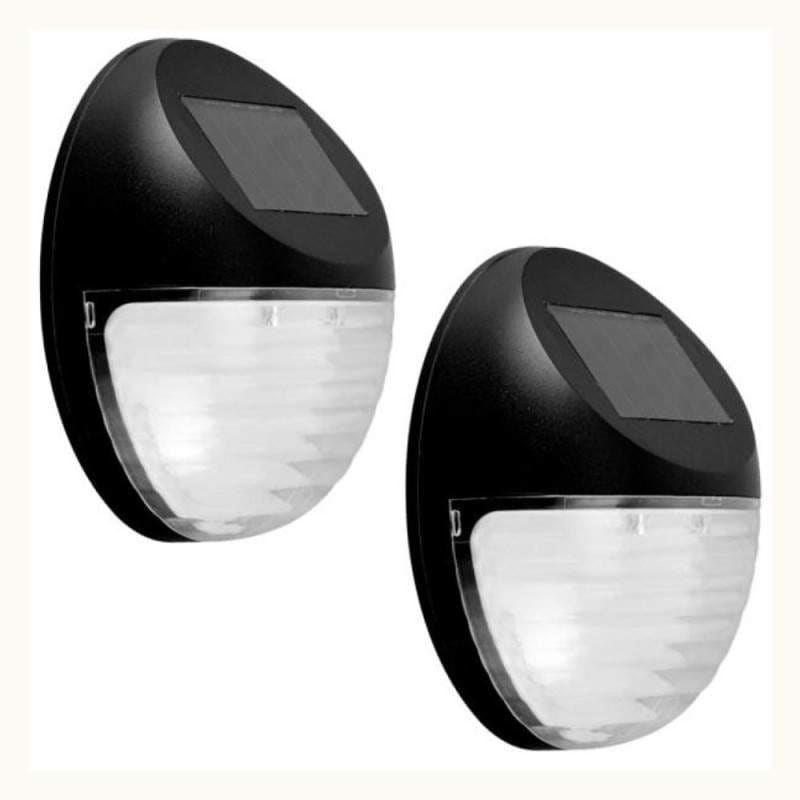 Set 2 x lampa solara de perete cu 2 LED