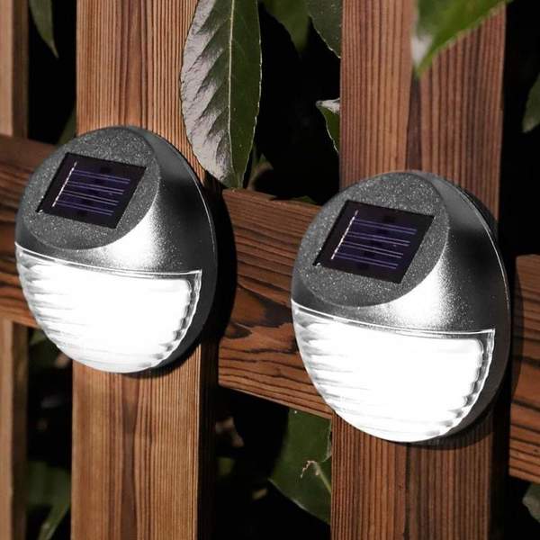 Set 2 x lampa solara de perete cu 2 LED