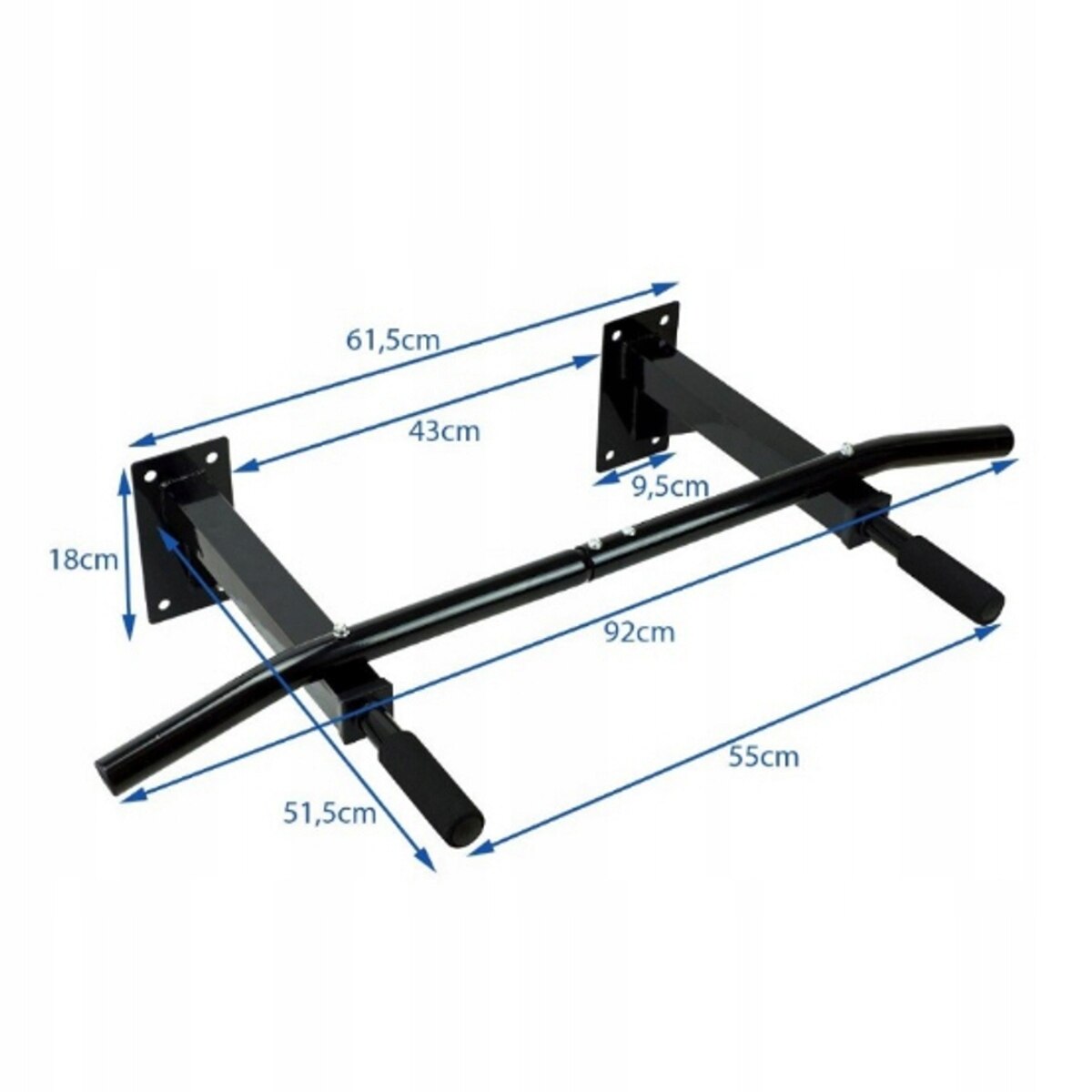 Bara extensibila pentru tractiuni, Metal, Negru