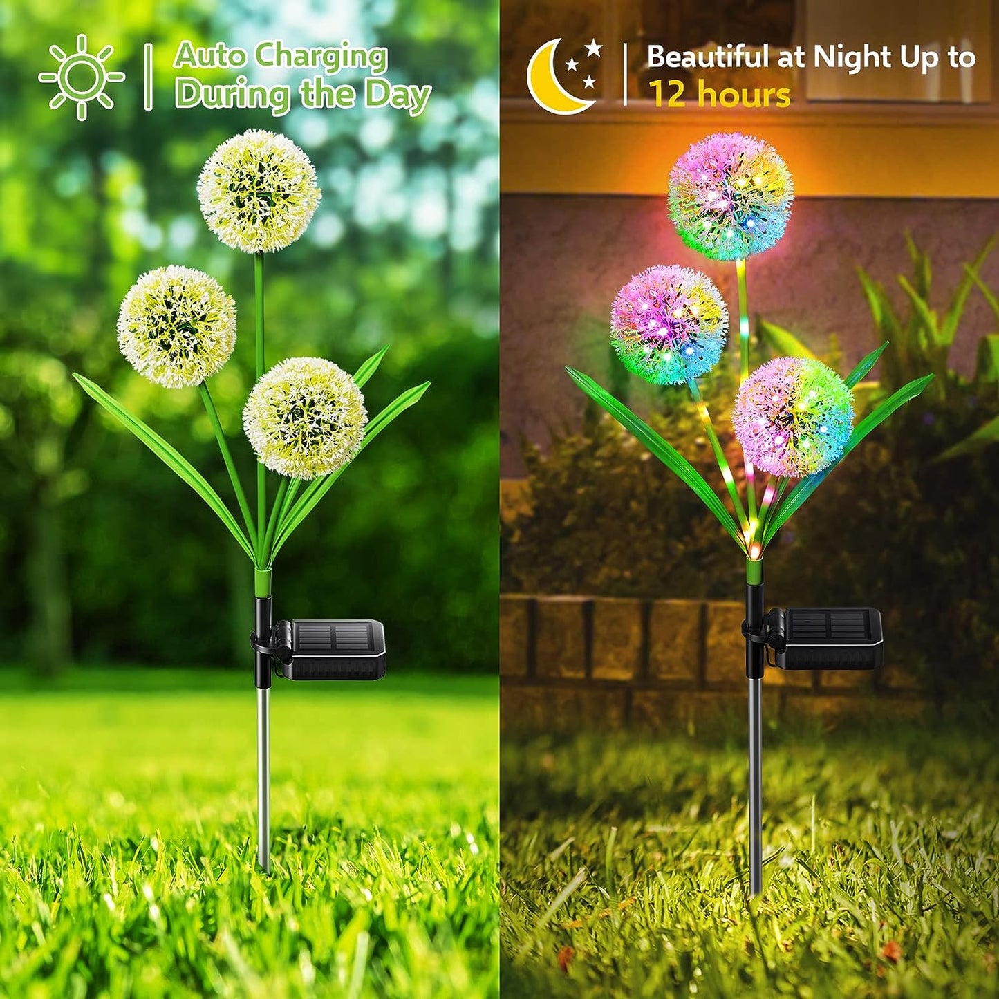 Set 2 x Lampa solara LED, decoratiune gradina