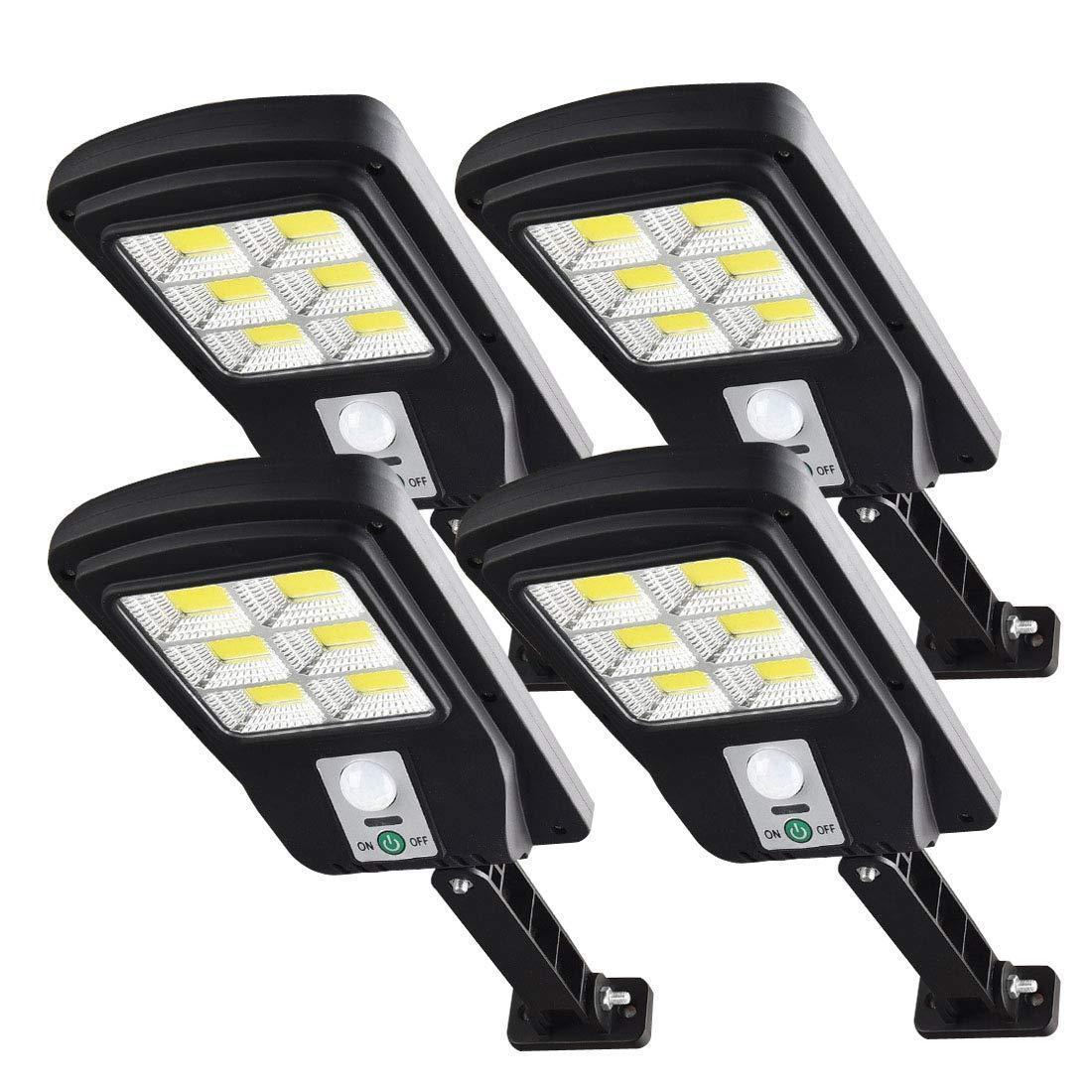 Set 2 x Lampa solara 6 LED SMD cu senzor de miscare si lumina