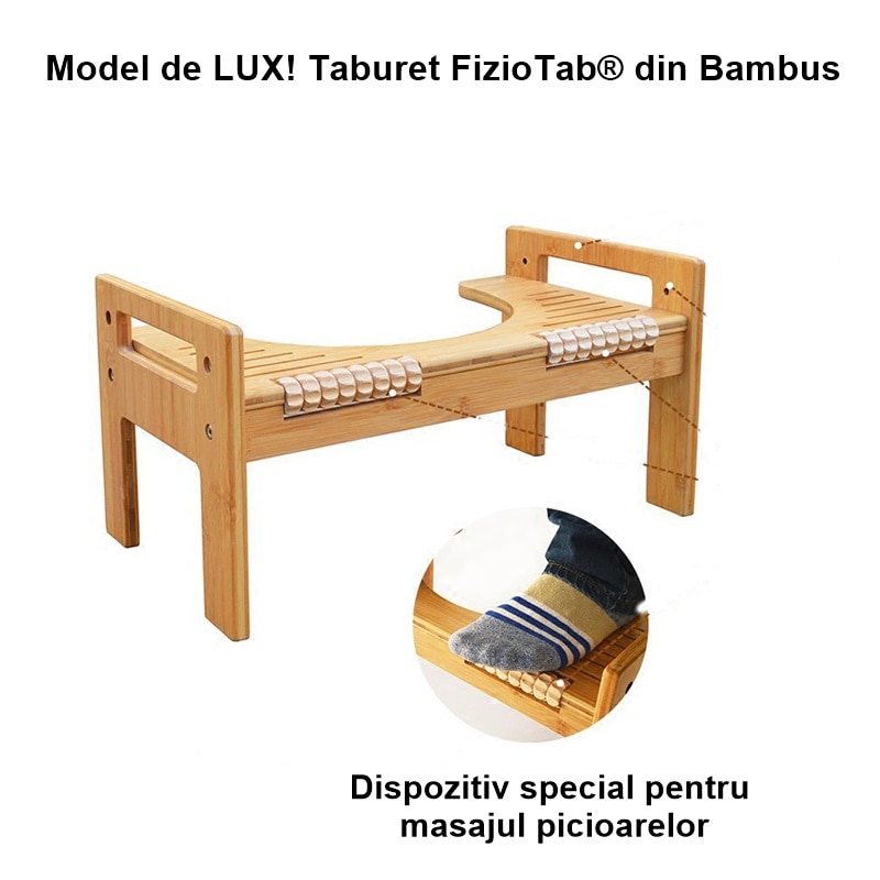 Taburet WC bambus, impotriva constipatiei