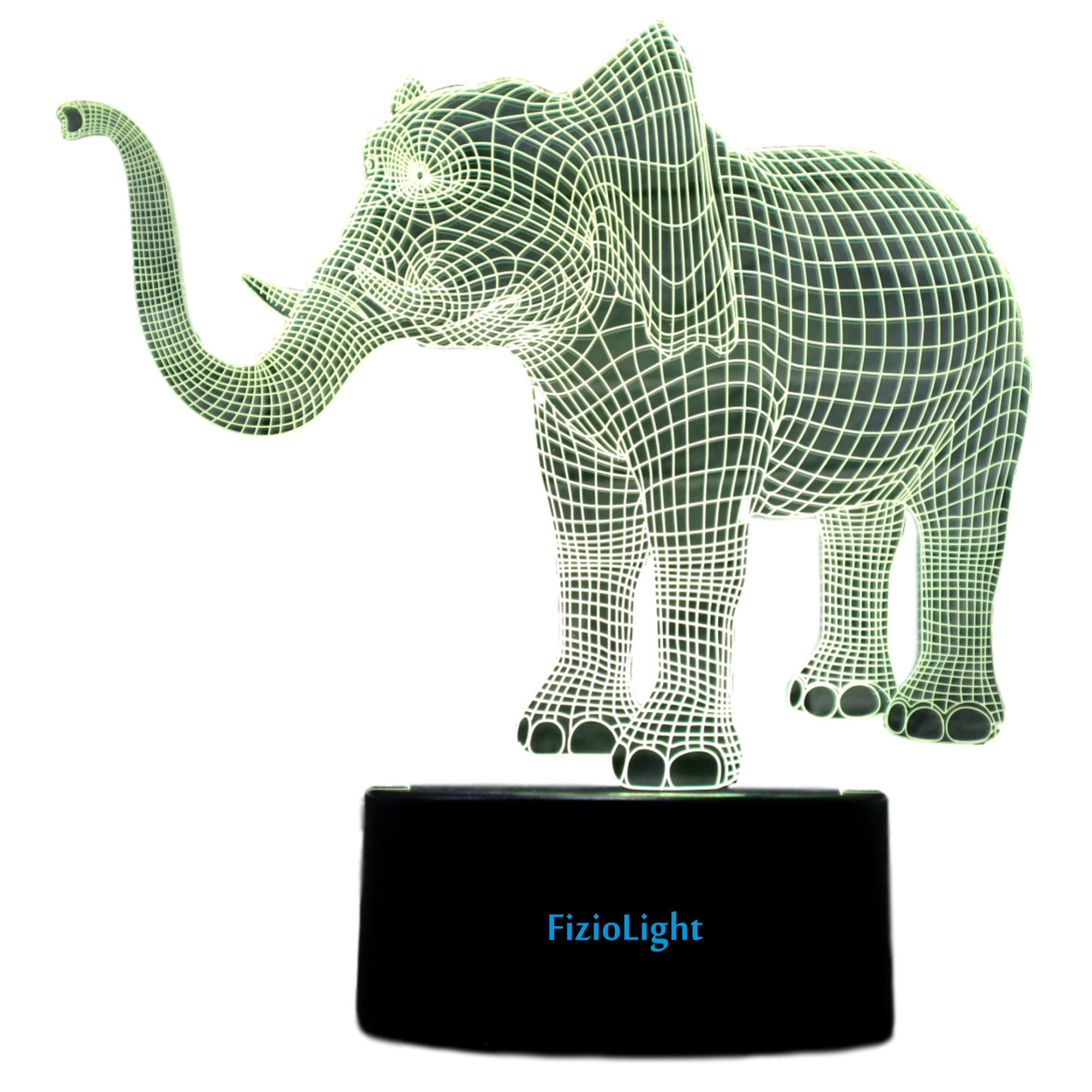 Lampa de veghe 3D, LED 7 culori, lumina ambientala - Elefant