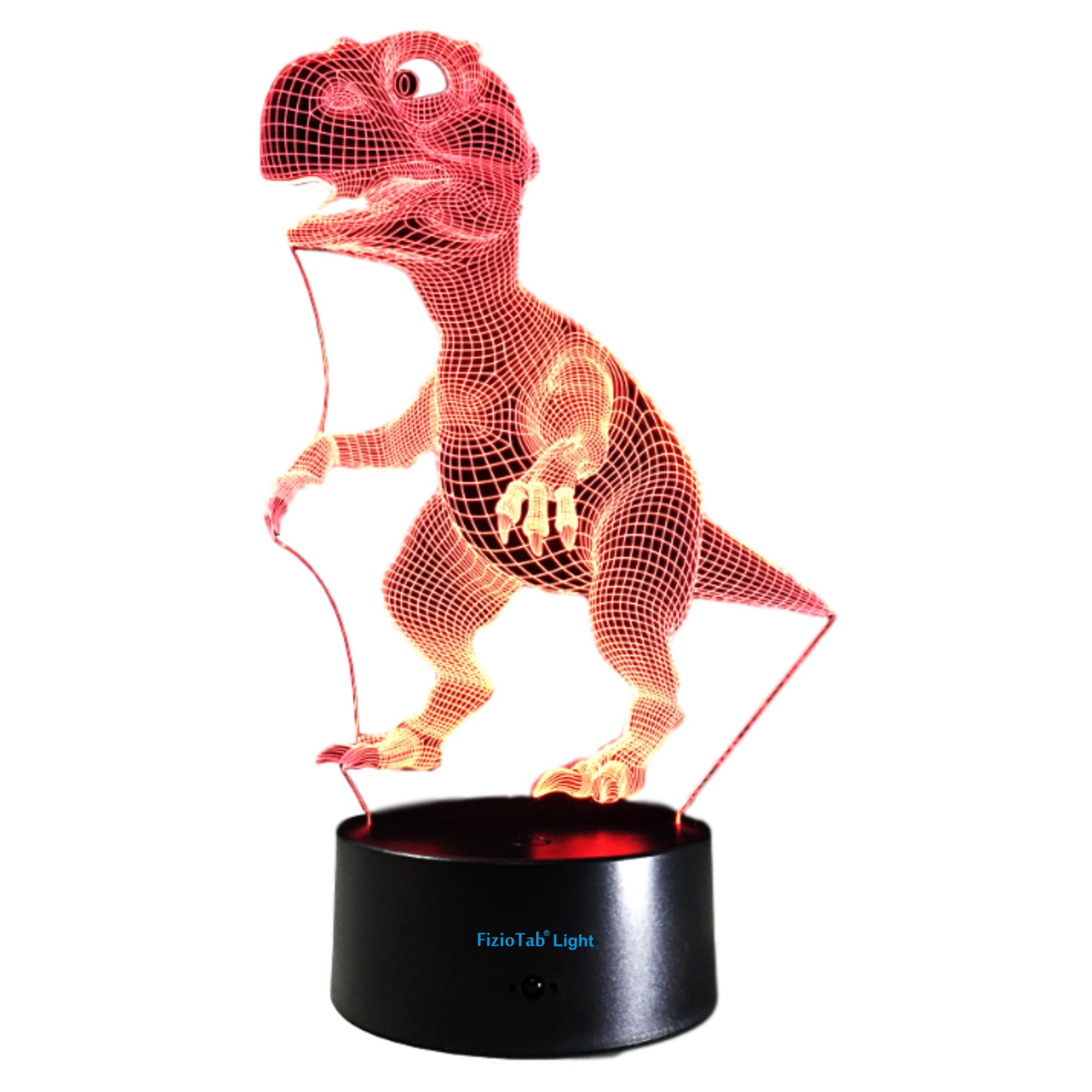 Lampa de veghe 3D, LED 7 culori, lumina ambientala - Dinozaur